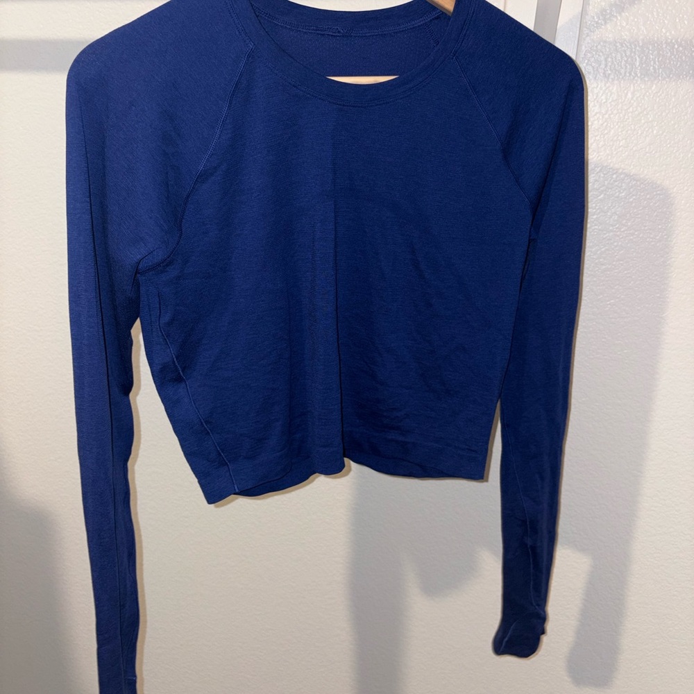 Lululemon Athletica cropped swiftly tech long sleeve